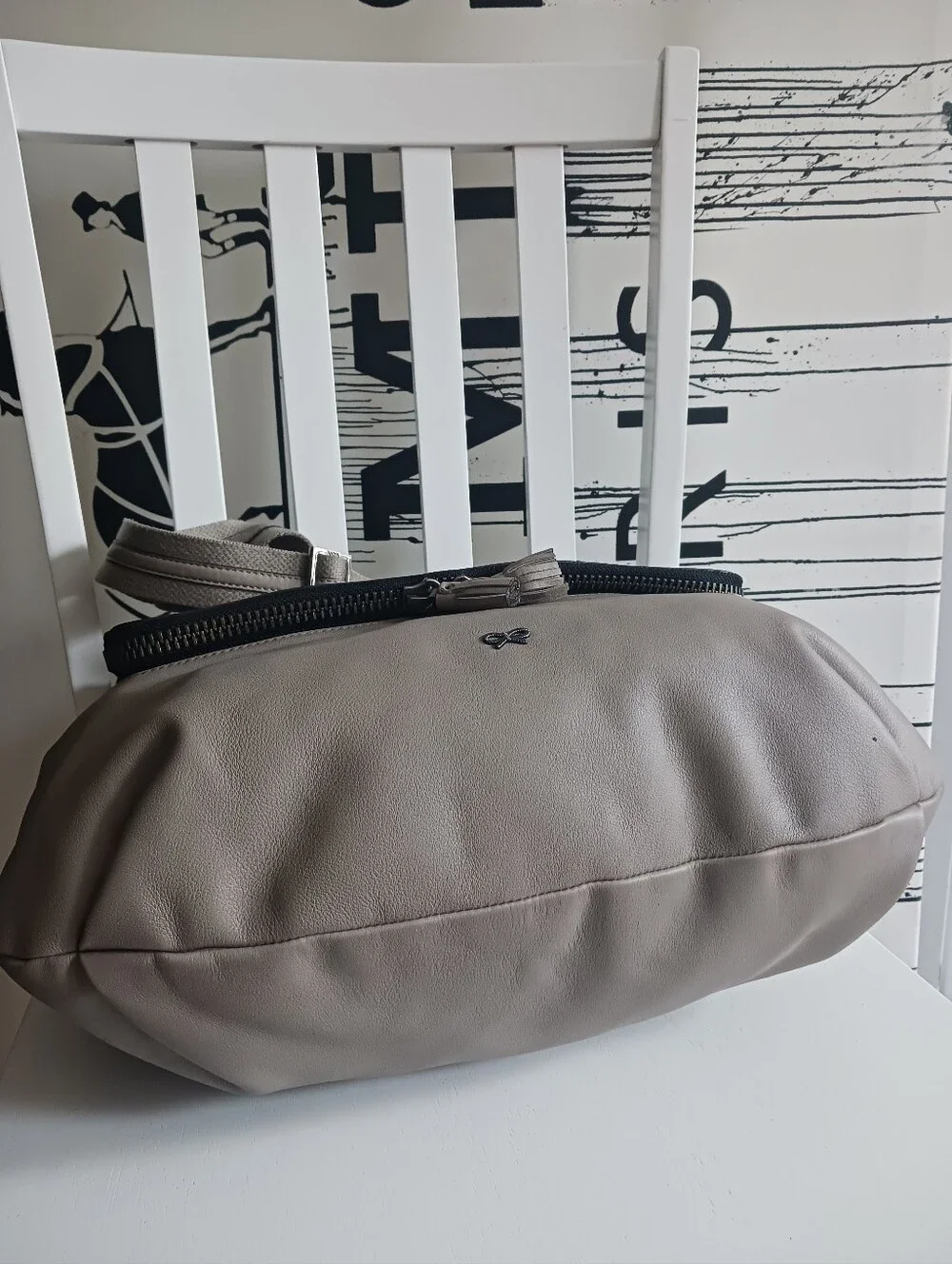 Anya Hindmarch Bits & Bobs Maxi Zip Hobo Shoulder/ Crossbody Bag